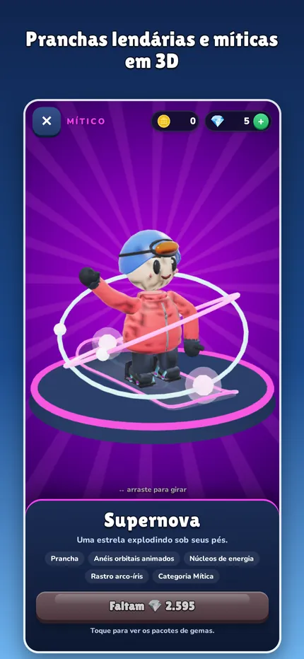 The mythic Supernova board in the shop showcase.